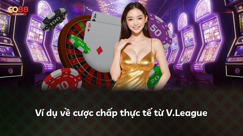 Ví dụ về cược chấp thực tế từ V.League