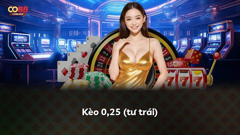 Kèo 0,25 (tư trái)