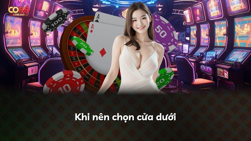 Khi nên chọn cửa dưới