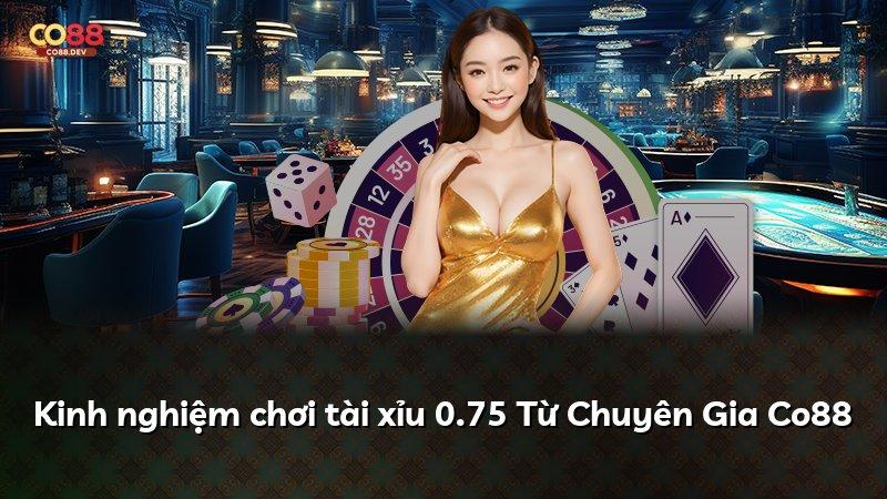Kinh nghiệm chơi tài xỉu 0.75 Từ Chuyên Gia Co88