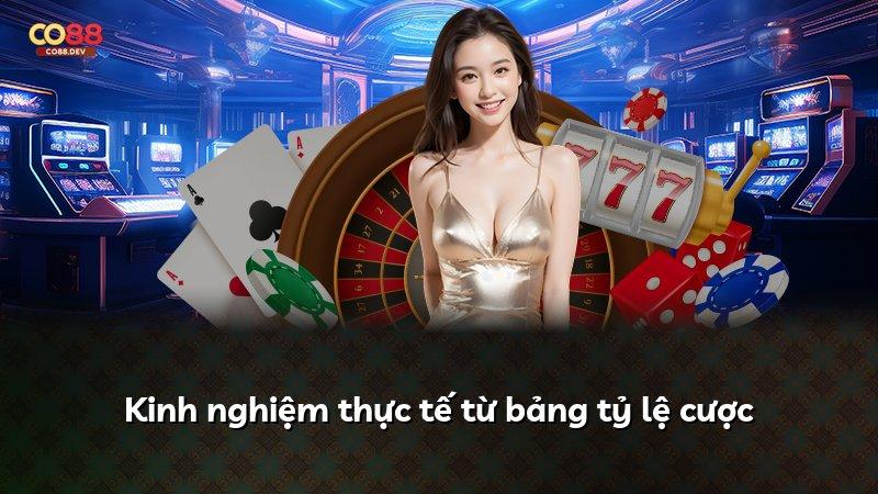 Kinh nghiệm thực tế từ bảng tỷ lệ cược