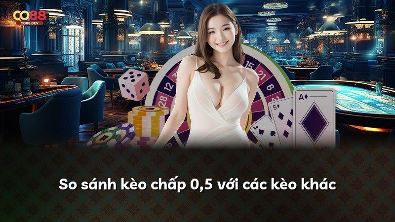 So sánh kèo chấp 0,5 với các kèo khác